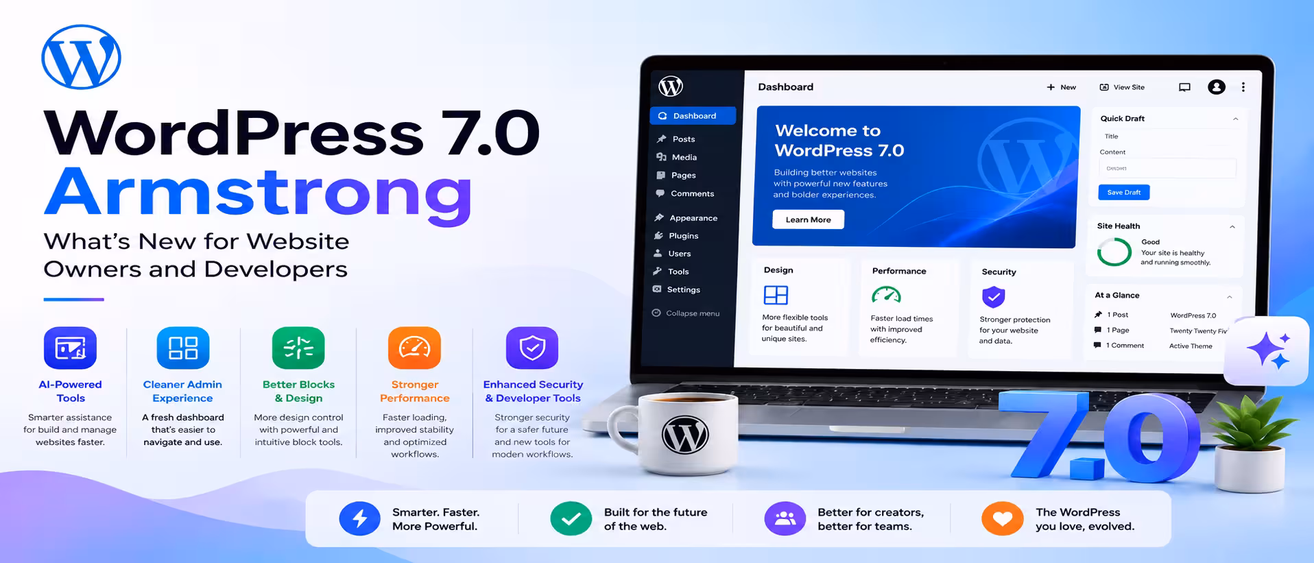WordPress 7.0 Armstrong: What’s New for Website Owners and Developers