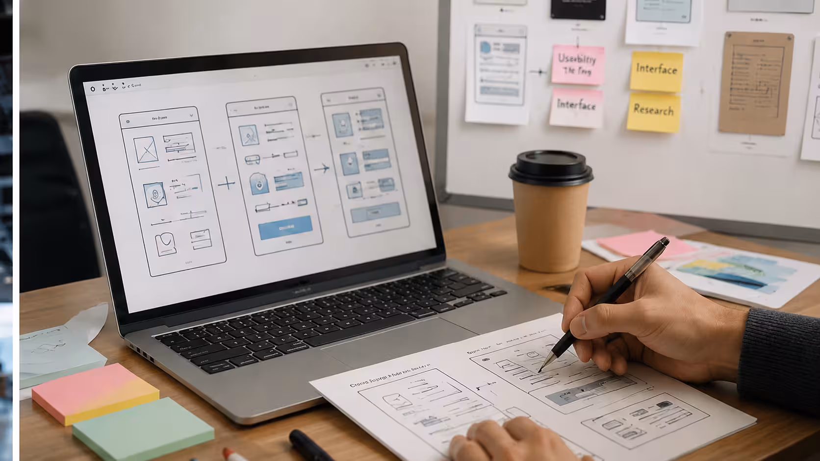 UI/UX Design service visualization for Rigic Global Solutions