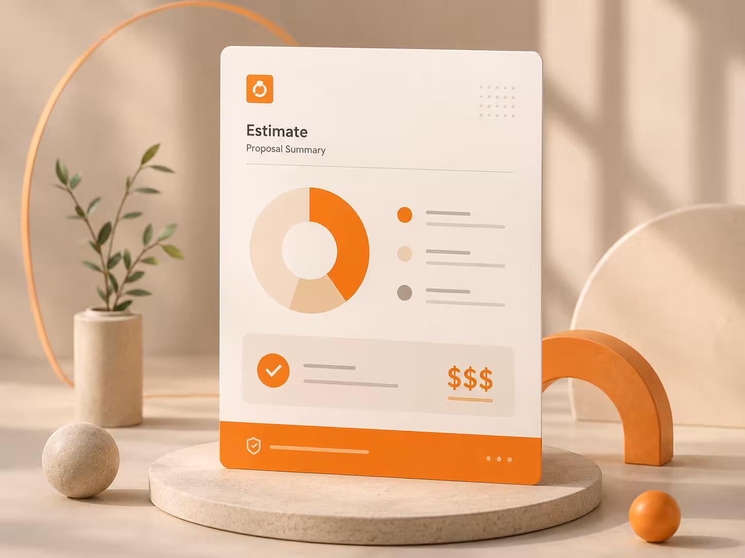 Software development project estimate and consultation illustration