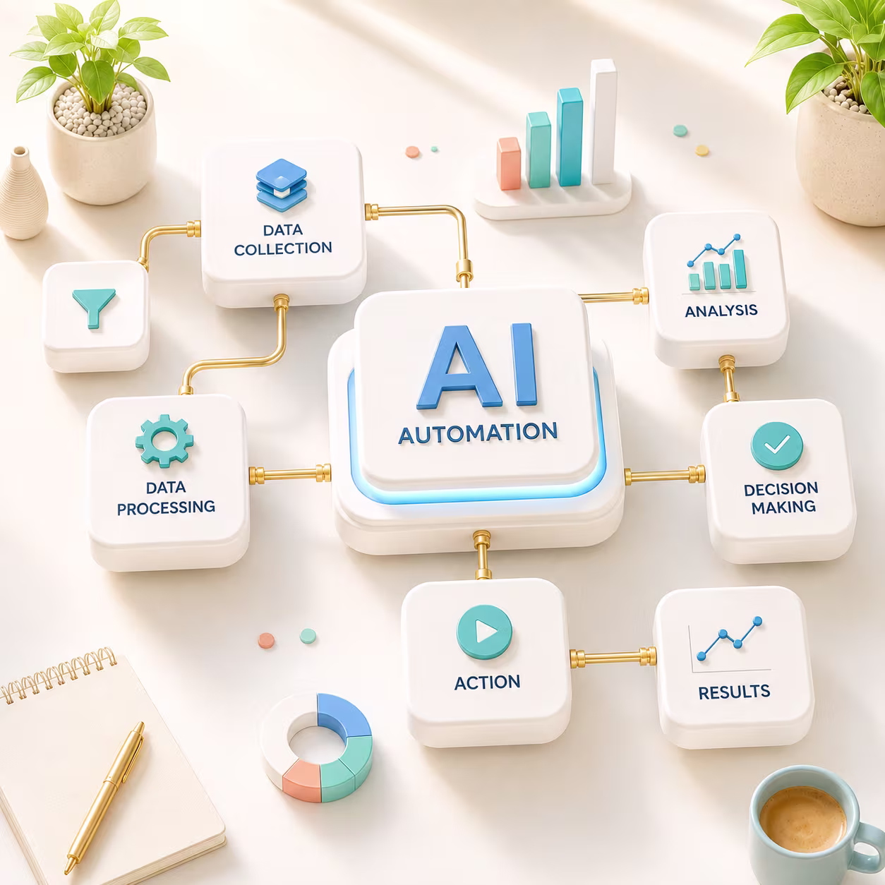 AI Automations service visualization for Rigic Global Solutions